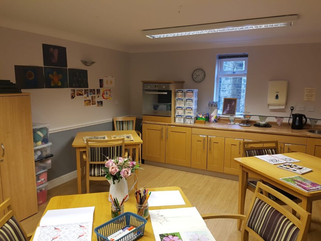 Activity room at Headingley Hall
