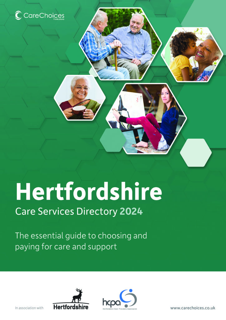 Hertfordshire care services directory - essential guide for choosing and paying for care in Hertfordshire.