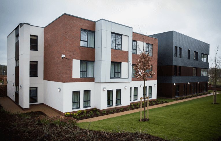 Bupa's Pebble Mill Care Home exterior