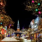 Christmas Lights in a street