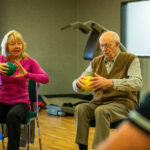 older people doing occupational therapy