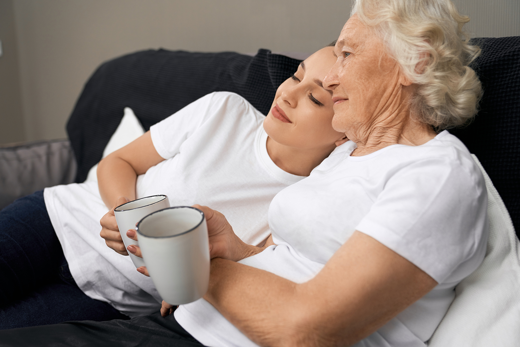 end of life care discussion over coffee