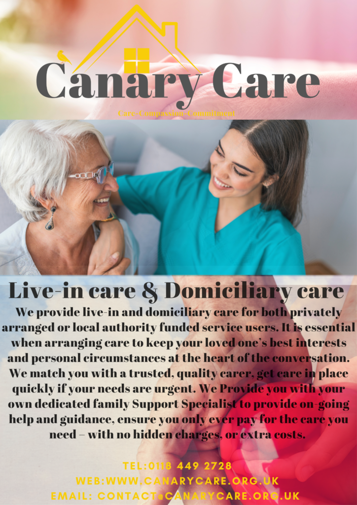 Slider image #1 for Canary Care Services- Live-in Care Provider