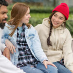 young carers chatting
