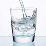 glass of water being filled