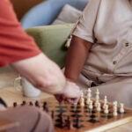 games for the elderly - friends playing chess