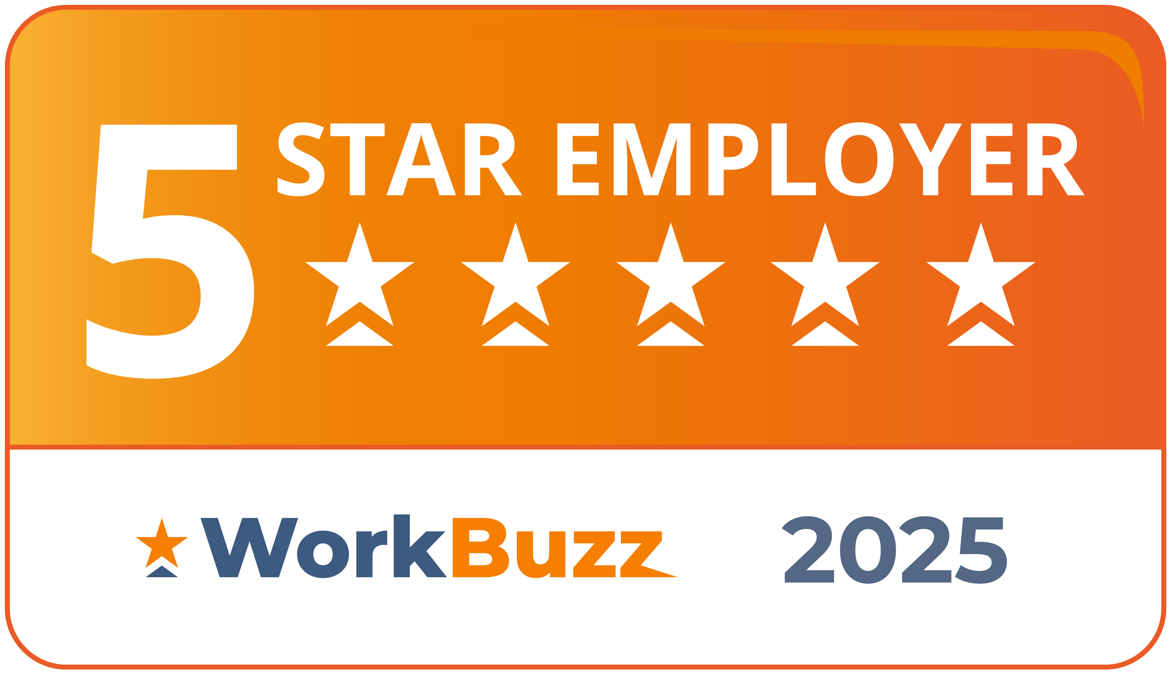 Image of Award: WorkBuzz 5 STAR Employer 2025